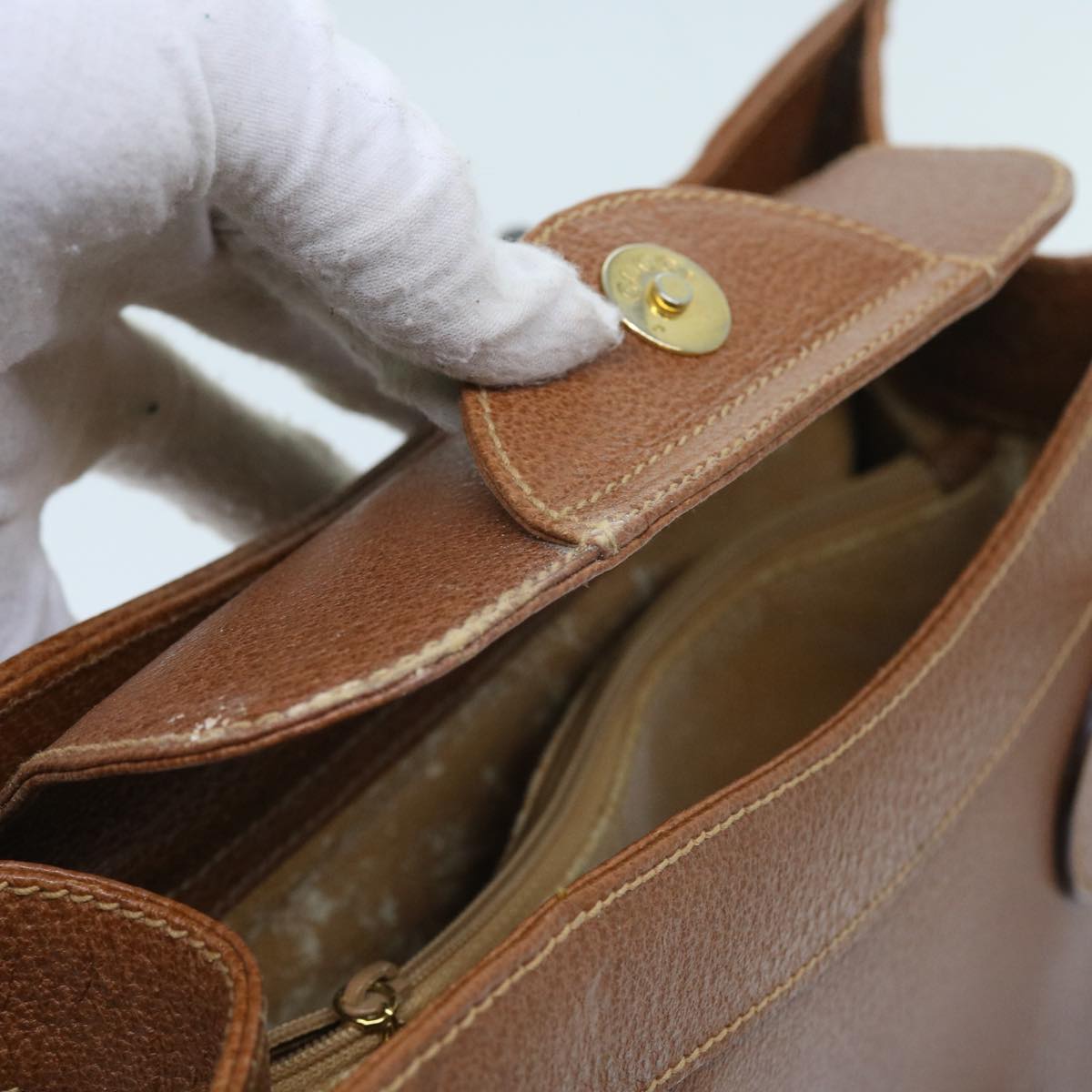 GUCCI Bamboo Hand Bag Leather Brown 002 1186 0260 ep1821