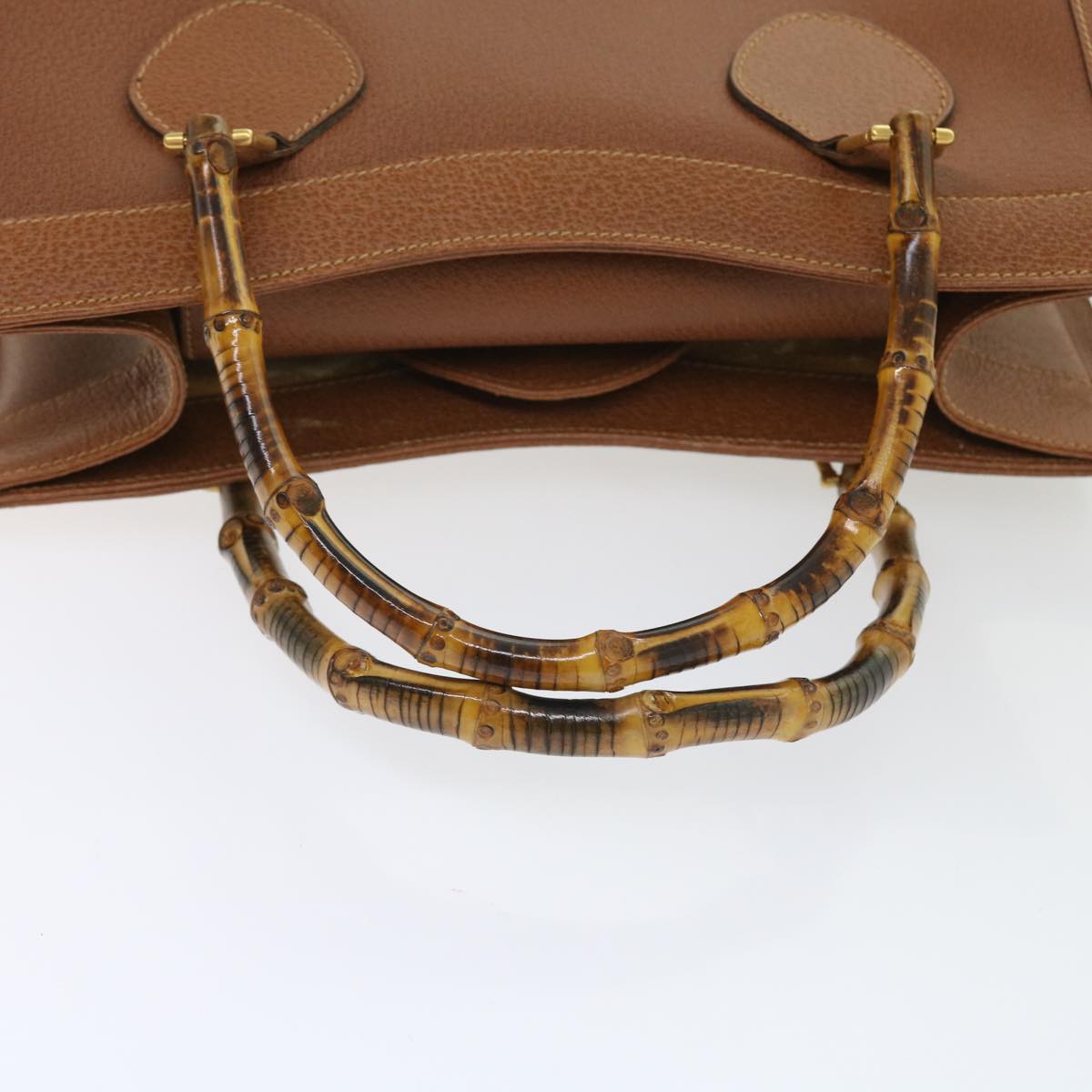 GUCCI Bamboo Hand Bag Leather Brown 002 1186 0260 ep1821