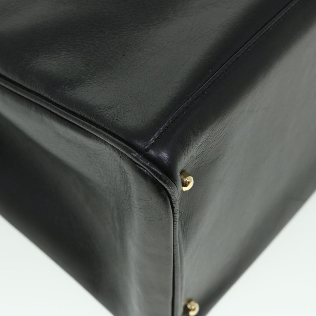 GUCCI Bamboo Hand Bag Leather 2way Black 002 2855 0322 0 ep1823
