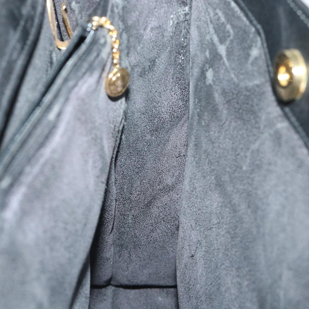 GUCCI Bamboo Hand Bag Leather 2way Black 002 2855 0322 0 ep1823