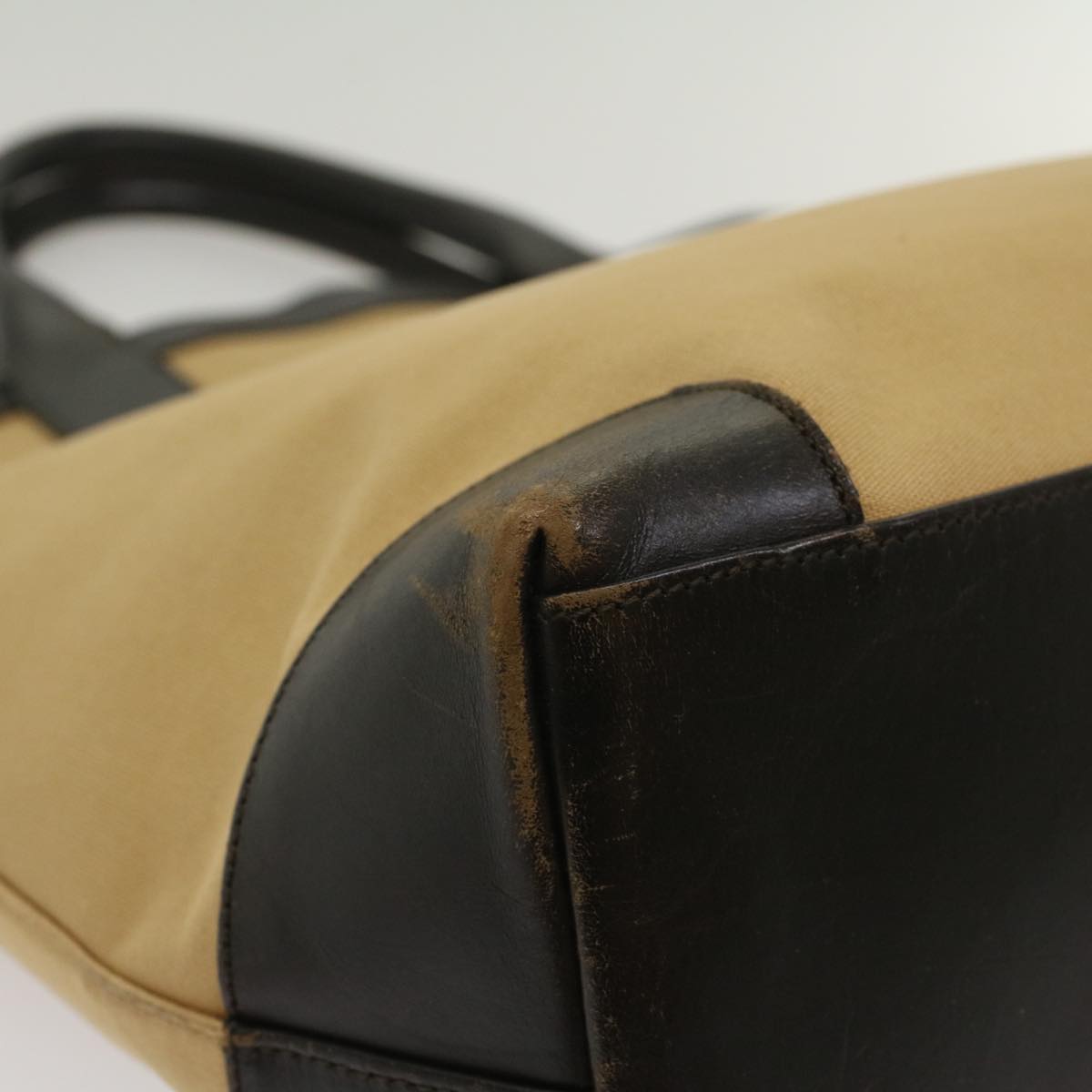 GUCCI Web Sherry Line Hand Bag Canvas Beige Red Green 002 1121 ep1825