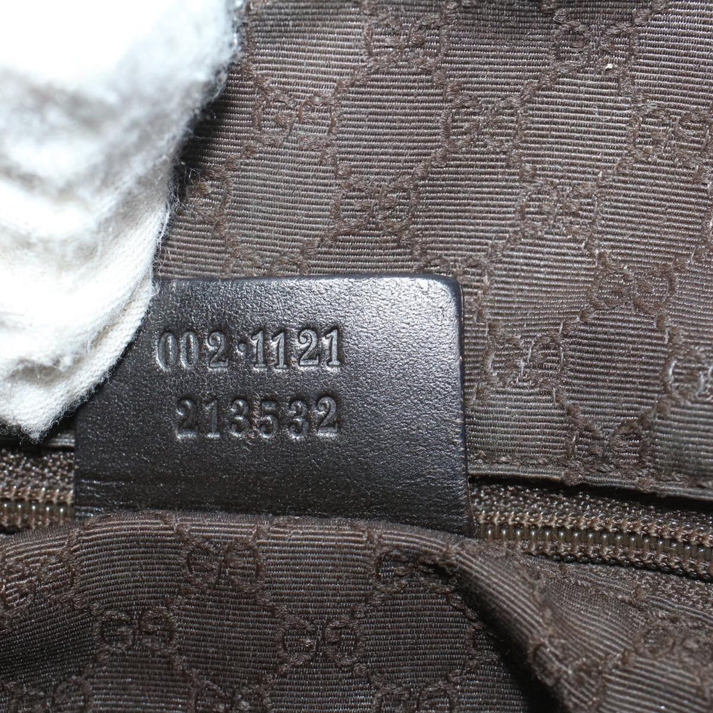 GUCCI Web Sherry Line Hand Bag Canvas Beige Red Green 002 1121 ep1825