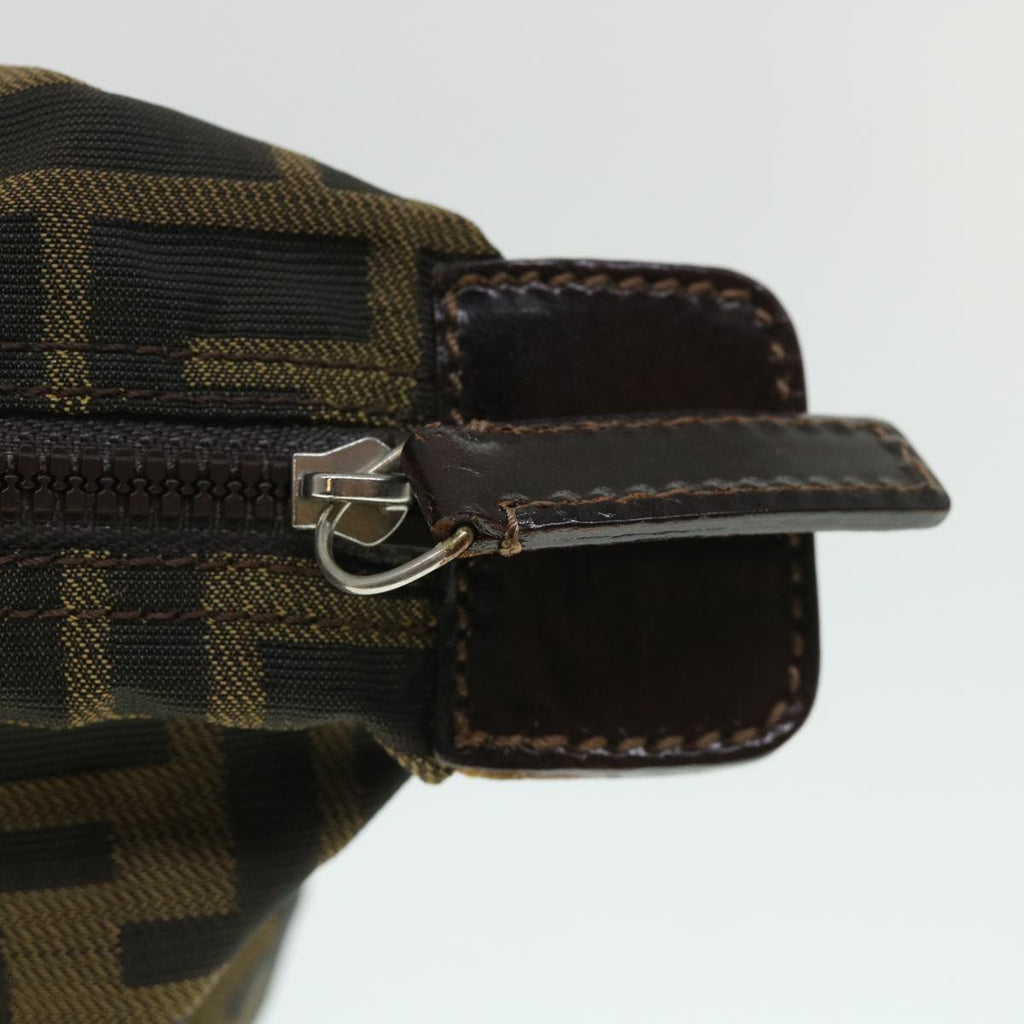 FENDI Zucca Canvas Pouch Black Brown 2119 26545 099 ep1838
