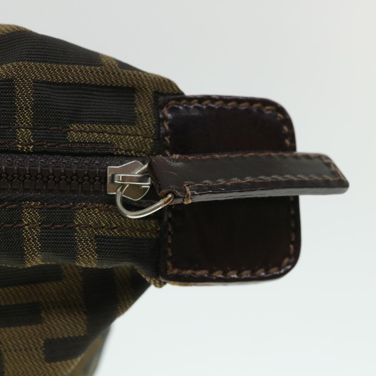 FENDI Zucca Canvas Pouch Black Brown 2119 26545 099 ep1838