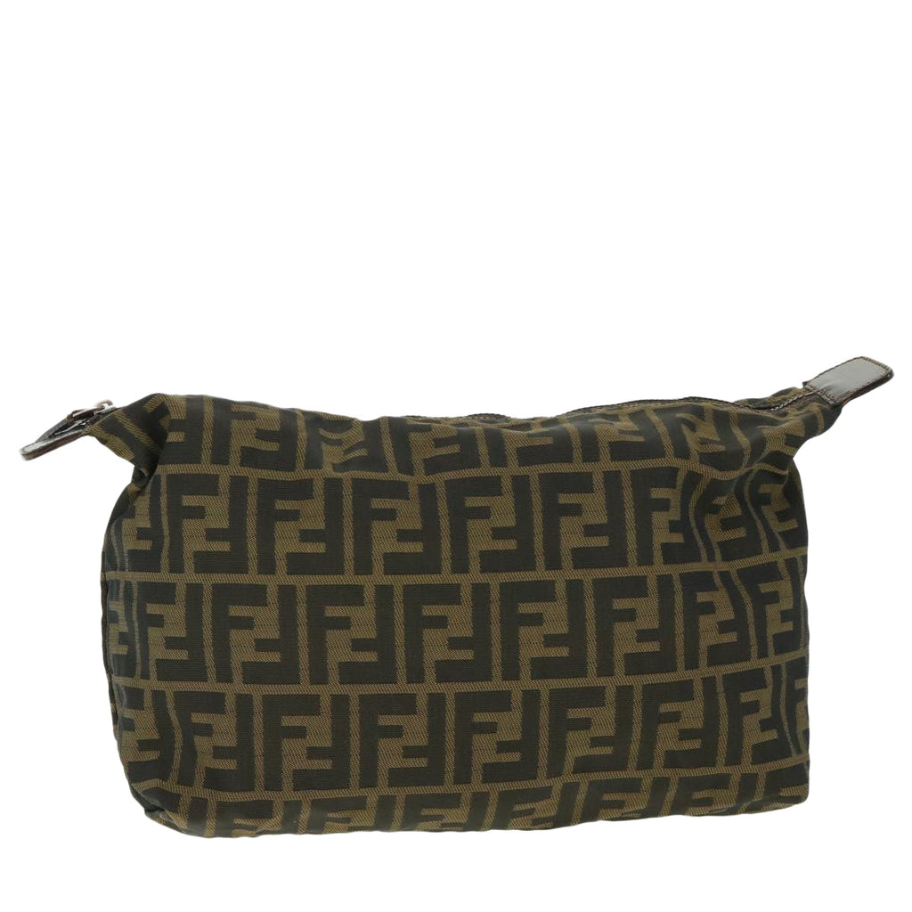 FENDI Zucca Canvas Pouch Black Brown 2119 26545 099 ep1838