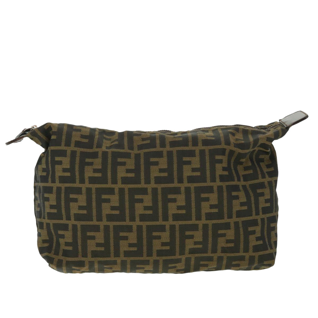 FENDI Zucca Canvas Pouch Black Brown 2119 26545 099 ep1838
