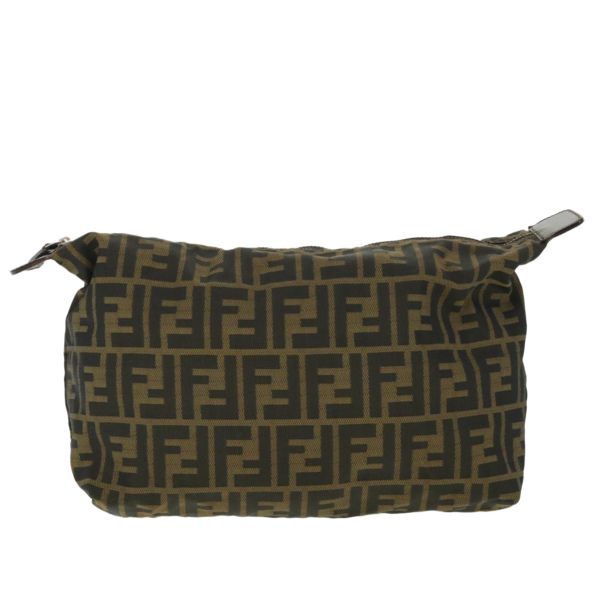 FENDI Zucca Canvas Pouch Black Brown 2119 26545 099 ep1838