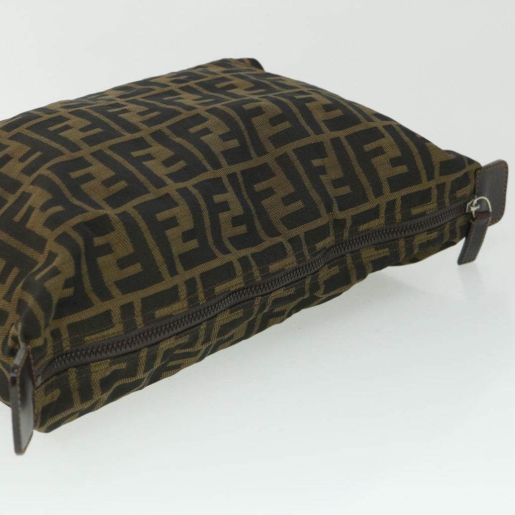 FENDI Zucca Canvas Pouch Black Brown 2119 26545 099 ep1838