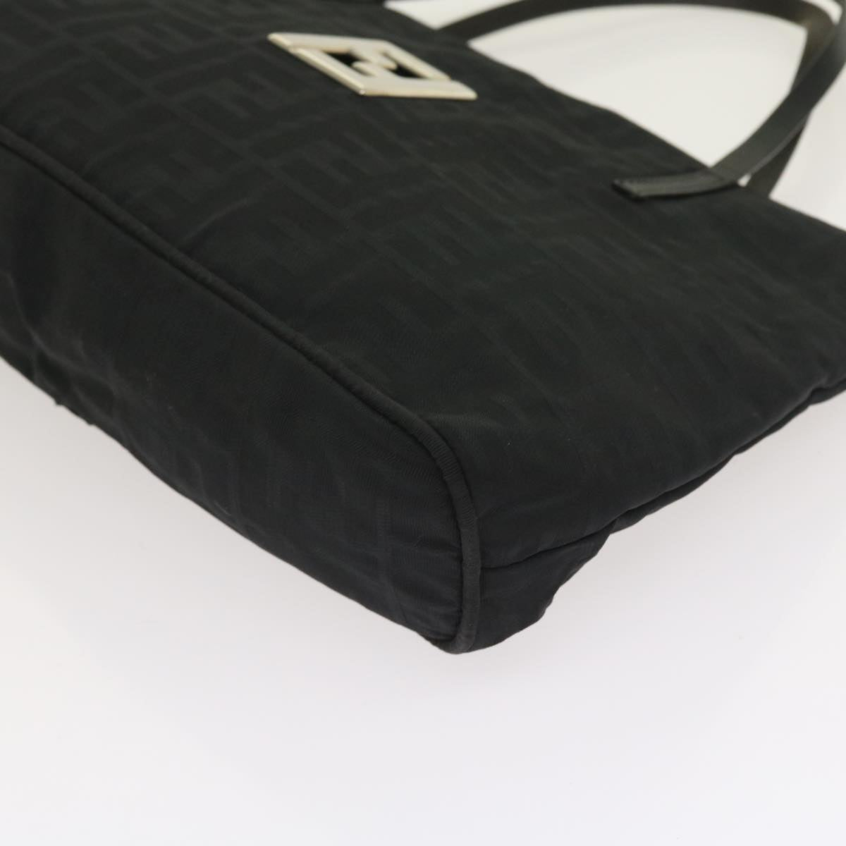 FENDI Zucca Canvas Hand Bag Black ep1858
