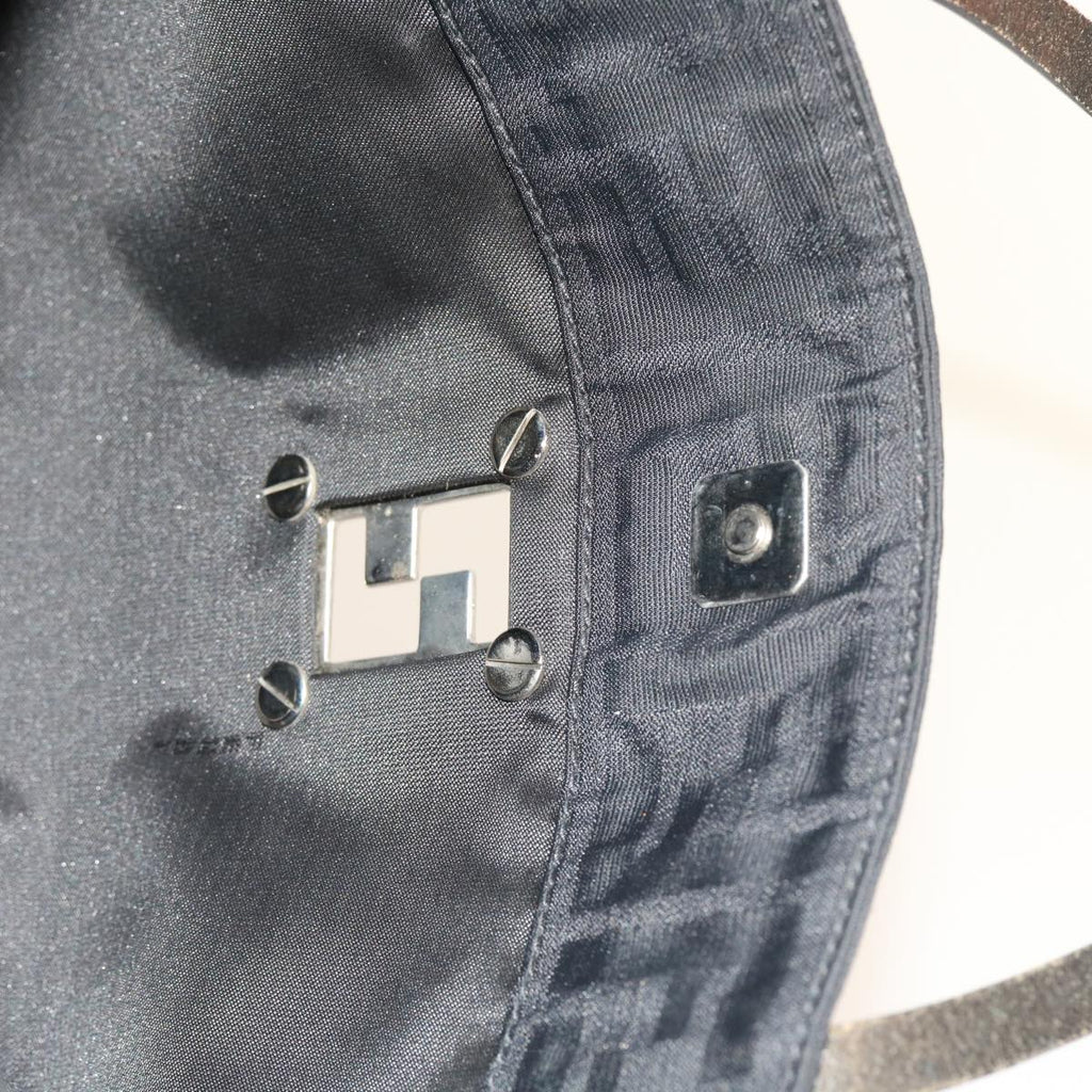 FENDI Zucca Canvas Hand Bag Black ep1858
