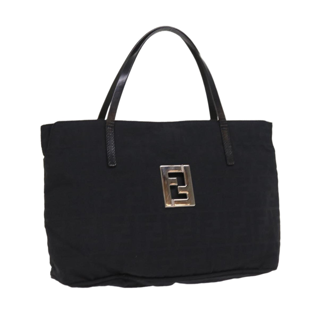 FENDI Zucca Canvas Hand Bag Black ep1858