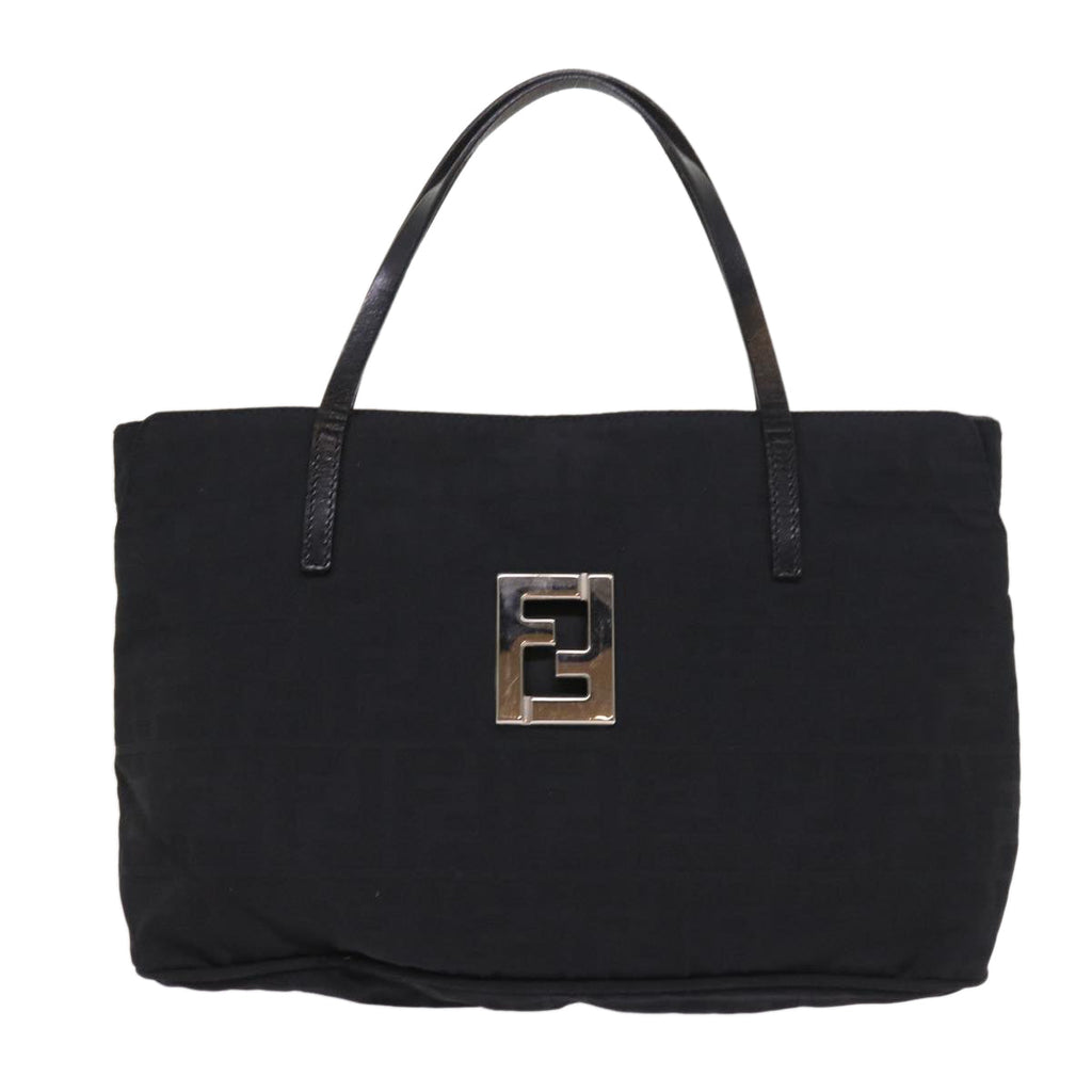 FENDI Zucca Canvas Hand Bag Black ep1858