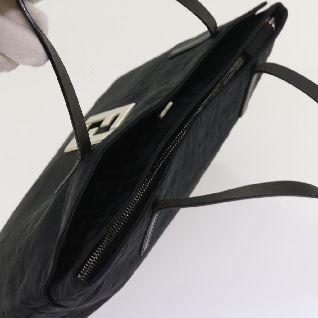 FENDI Zucca Canvas Hand Bag Black ep1858