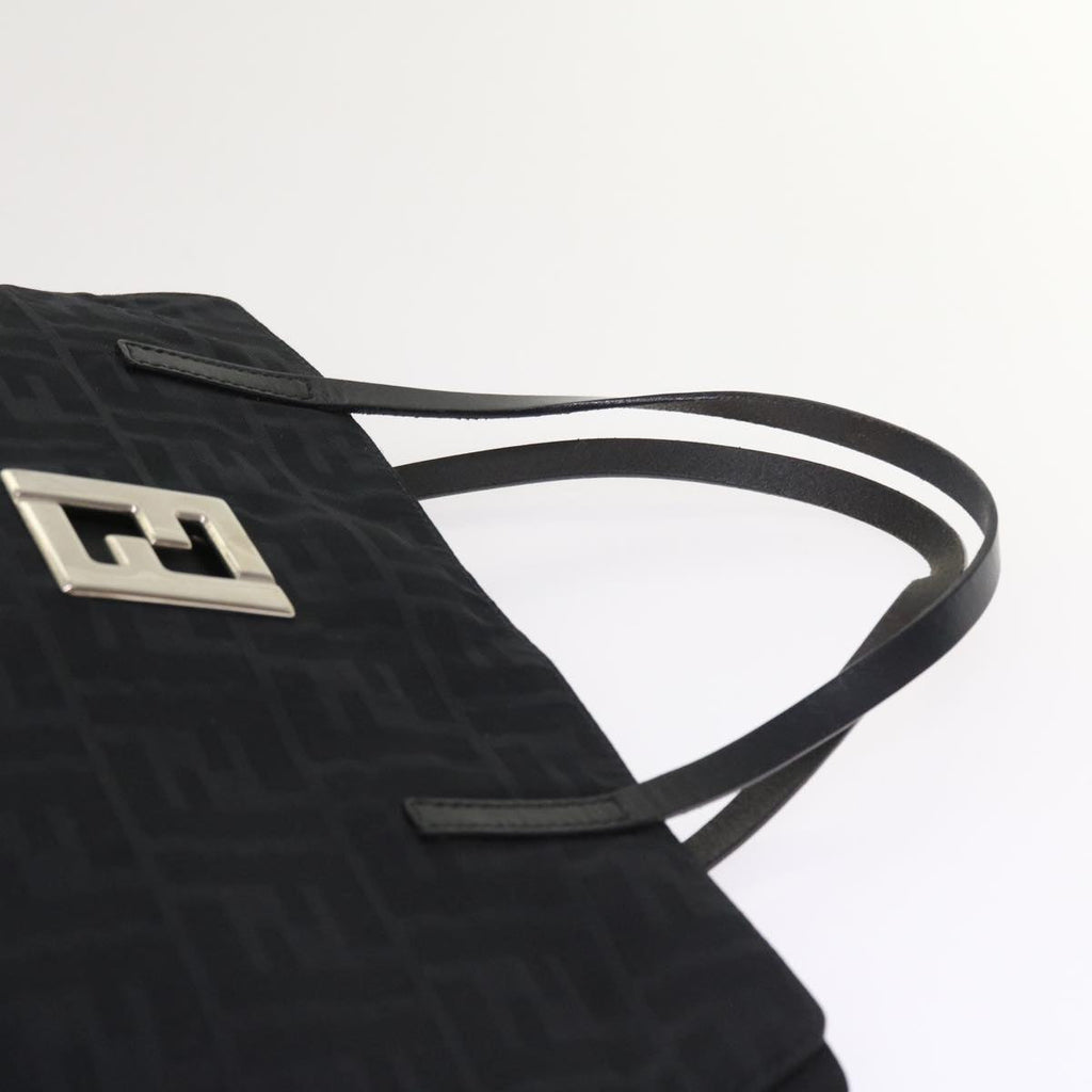 FENDI Zucca Canvas Hand Bag Black ep1858