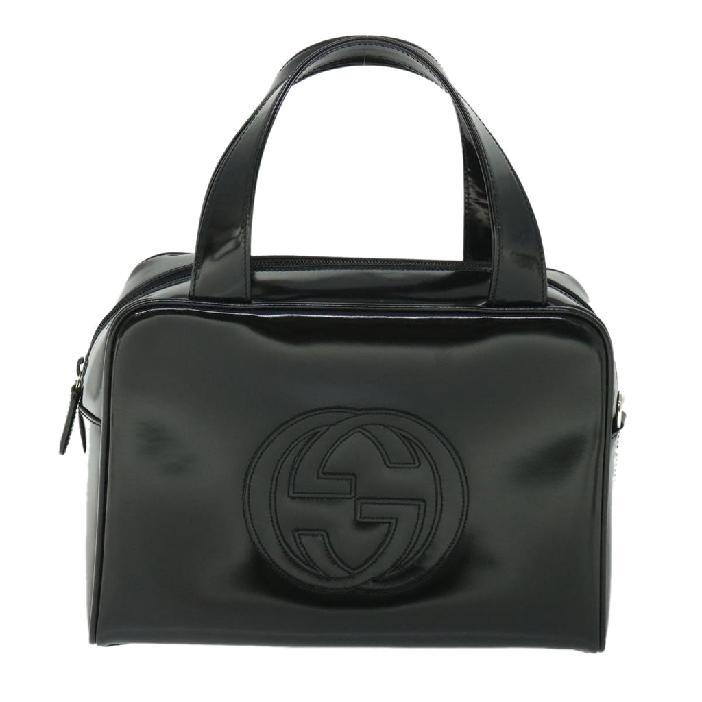 GUCCI Hand Bag Leather 2way Black 000 1274 0505 ep1869