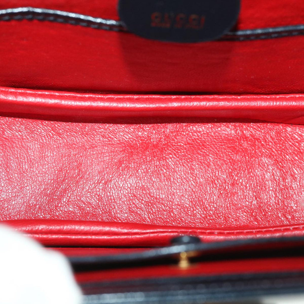 GUCCI Bamboo Hand Bag Leather Black 000 2040 0188 ep1870