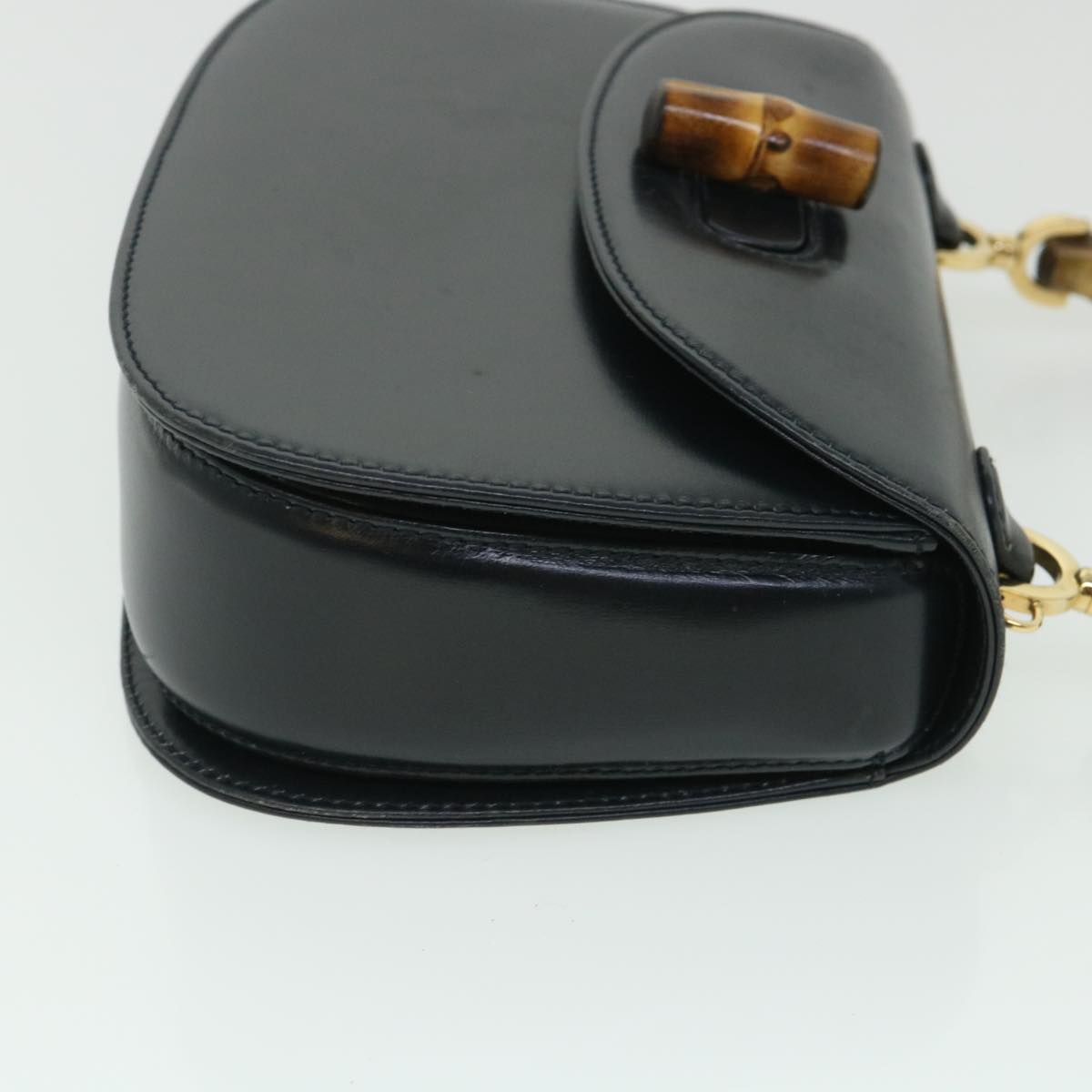 GUCCI Bamboo Hand Bag Leather Black 000 2040 0188 ep1870
