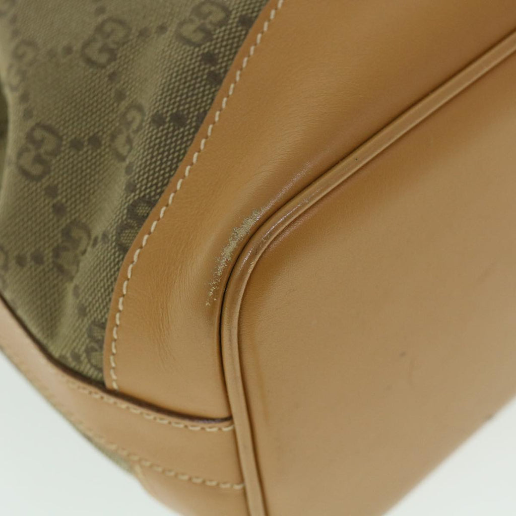 GUCCI GG Canvas Shoulder Bag Khaki Brown ep1871
