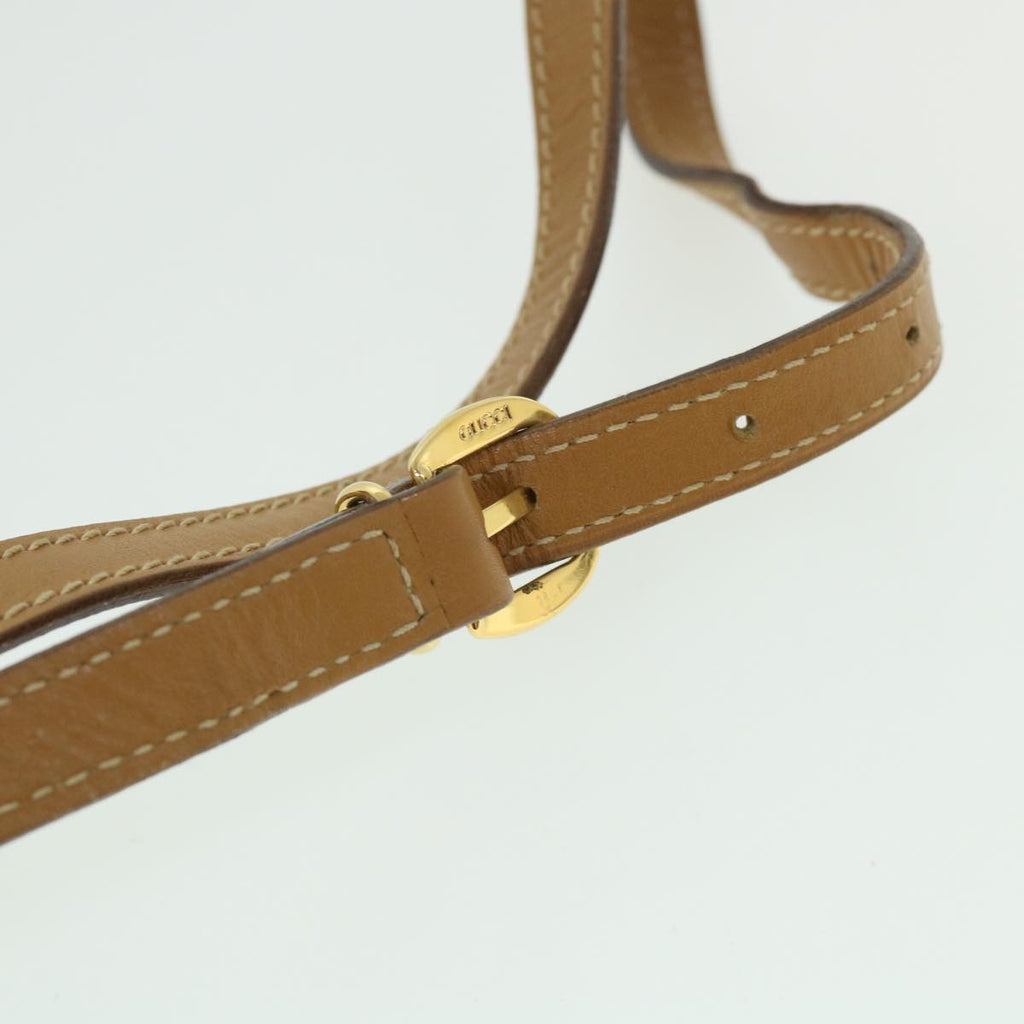 GUCCI GG Canvas Shoulder Bag Khaki Brown ep1871
