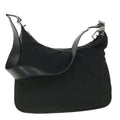 GUCCI Shoulder Bag Canvas Leather Black ep1875