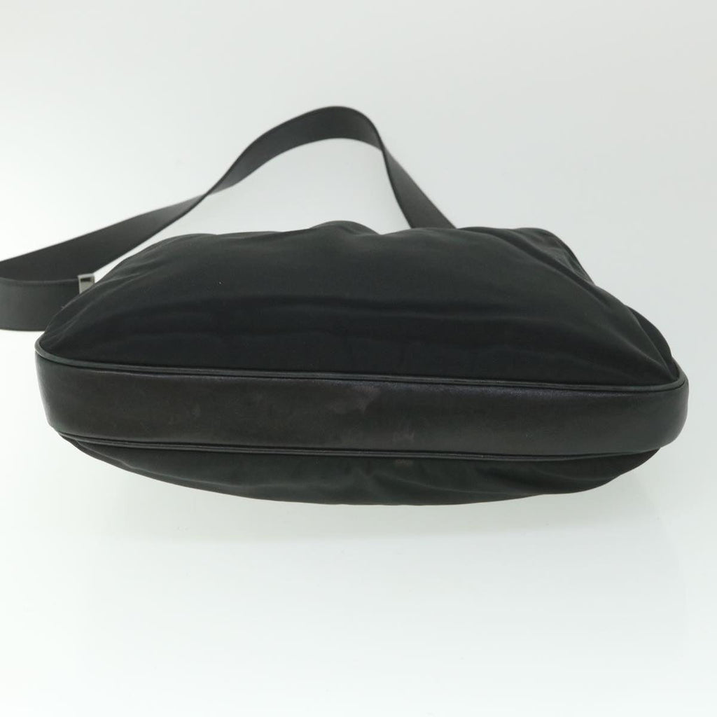 GUCCI Shoulder Bag Canvas Leather Black ep1875