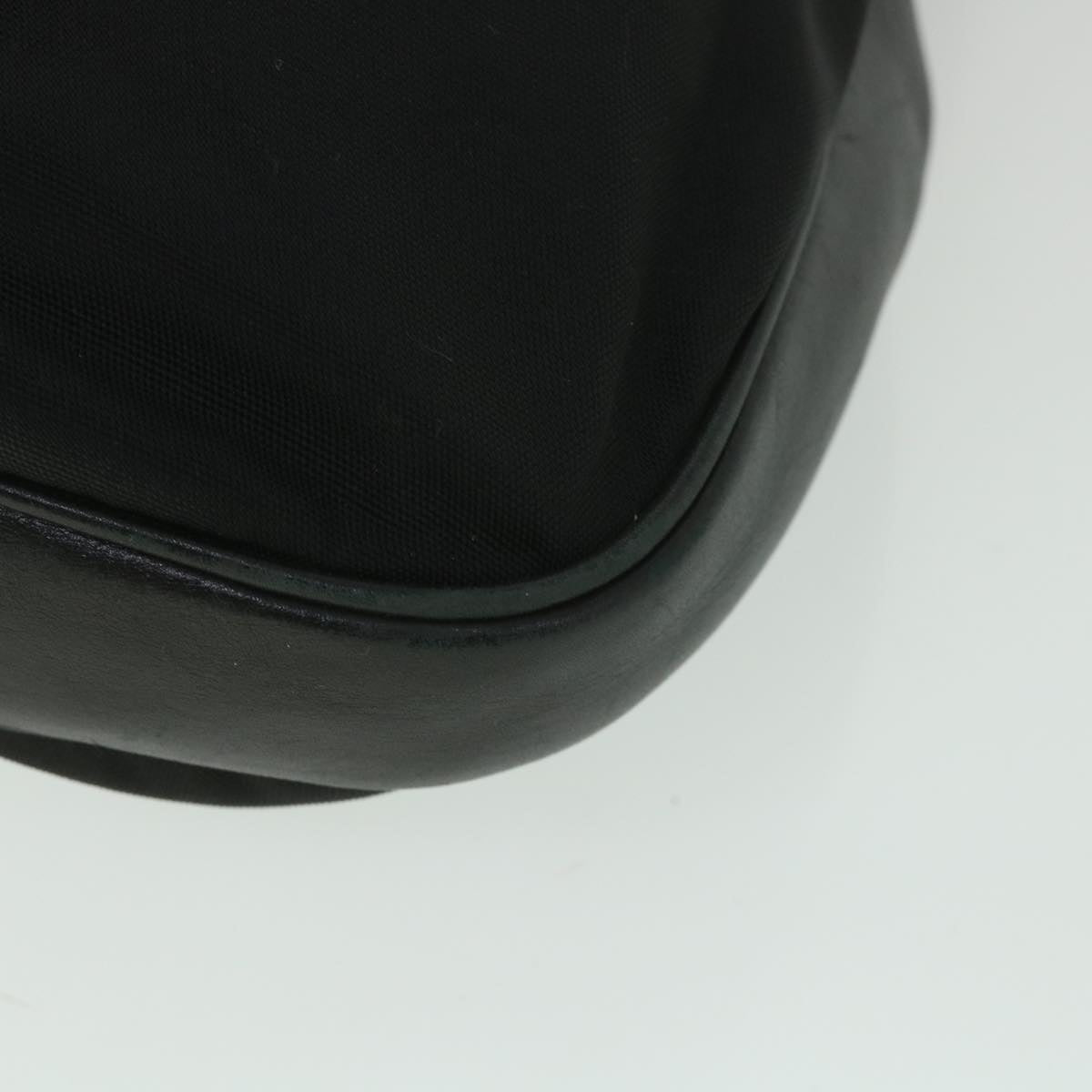 GUCCI Shoulder Bag Canvas Leather Black ep1875