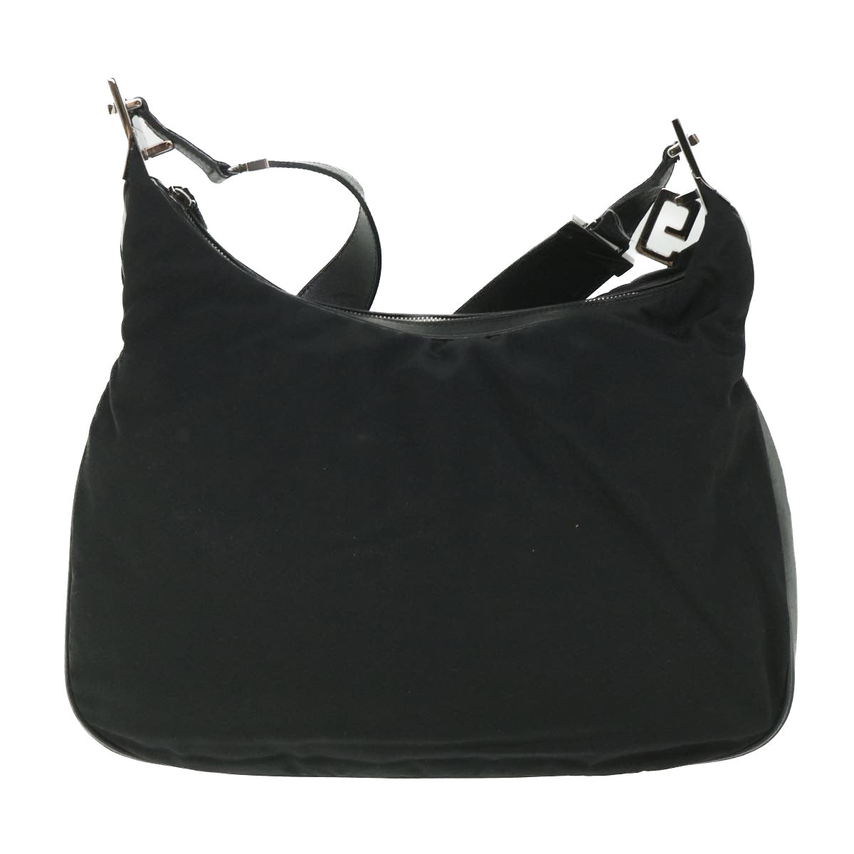 GUCCI Shoulder Bag Canvas Leather Black ep1875