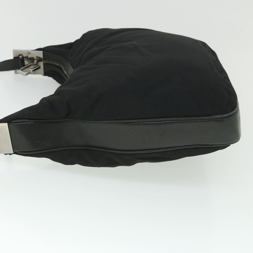 GUCCI Shoulder Bag Canvas Leather Black ep1875