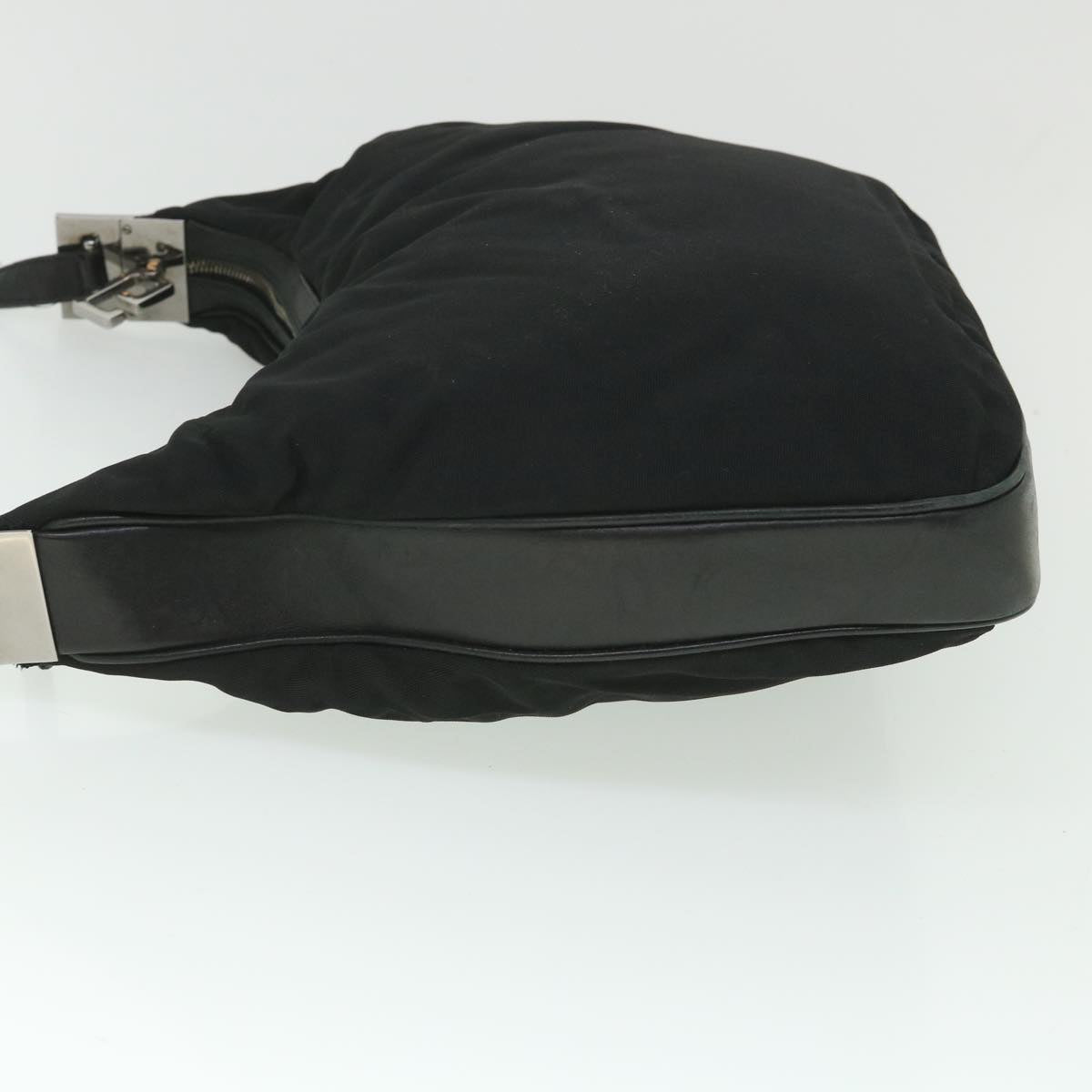GUCCI Shoulder Bag Canvas Leather Black ep1875