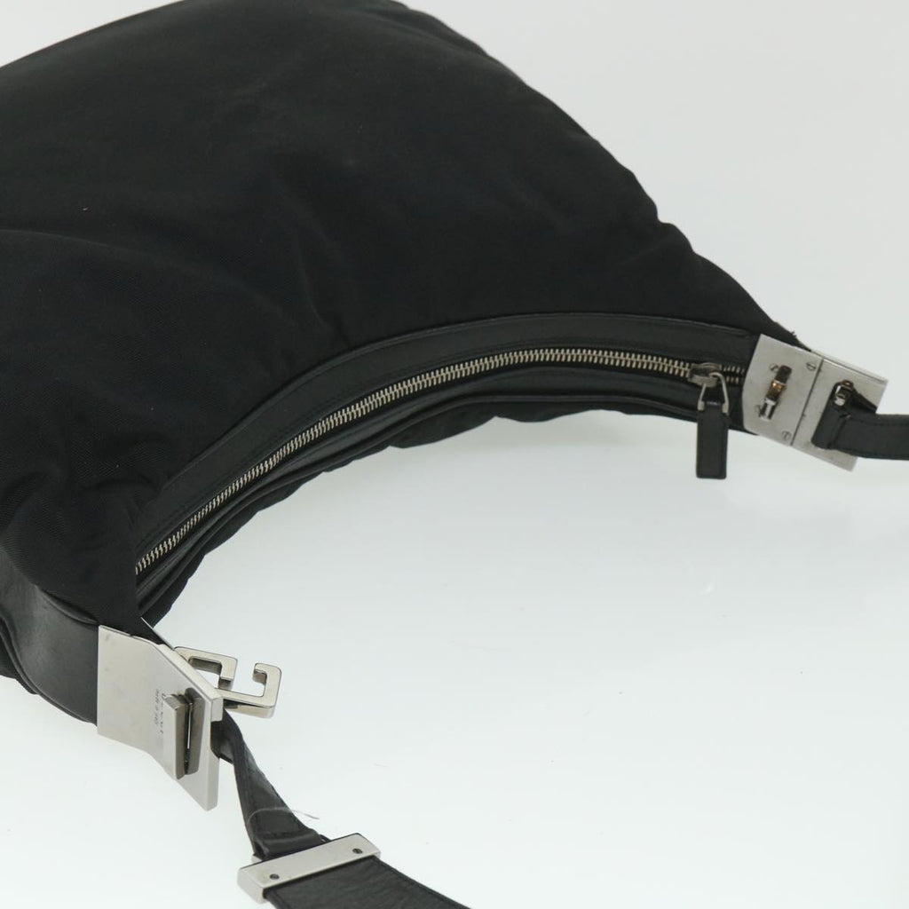 GUCCI Shoulder Bag Canvas Leather Black ep1875