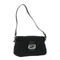 FENDI Mamma Baguette Shoulder Bag Nylon Black 2321 26566 009 ep1885