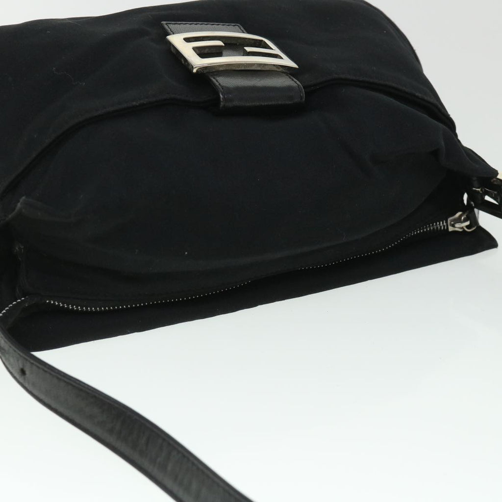 FENDI Mamma Baguette Shoulder Bag Nylon Black 2321 26566 009 ep1885