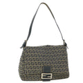 FENDI Zucchino Canvas Mamma Baguette Bag Navy 2305 26325 018 ep1886