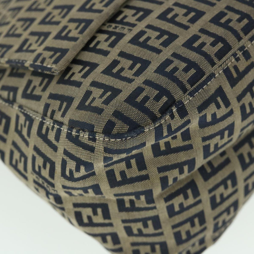FENDI Zucchino Canvas Mamma Baguette Bag Navy 2305 26325 018 ep1886