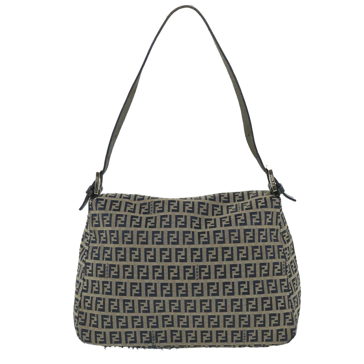 FENDI Zucchino Canvas Mamma Baguette Bag Navy 2305 26325 018 ep1886