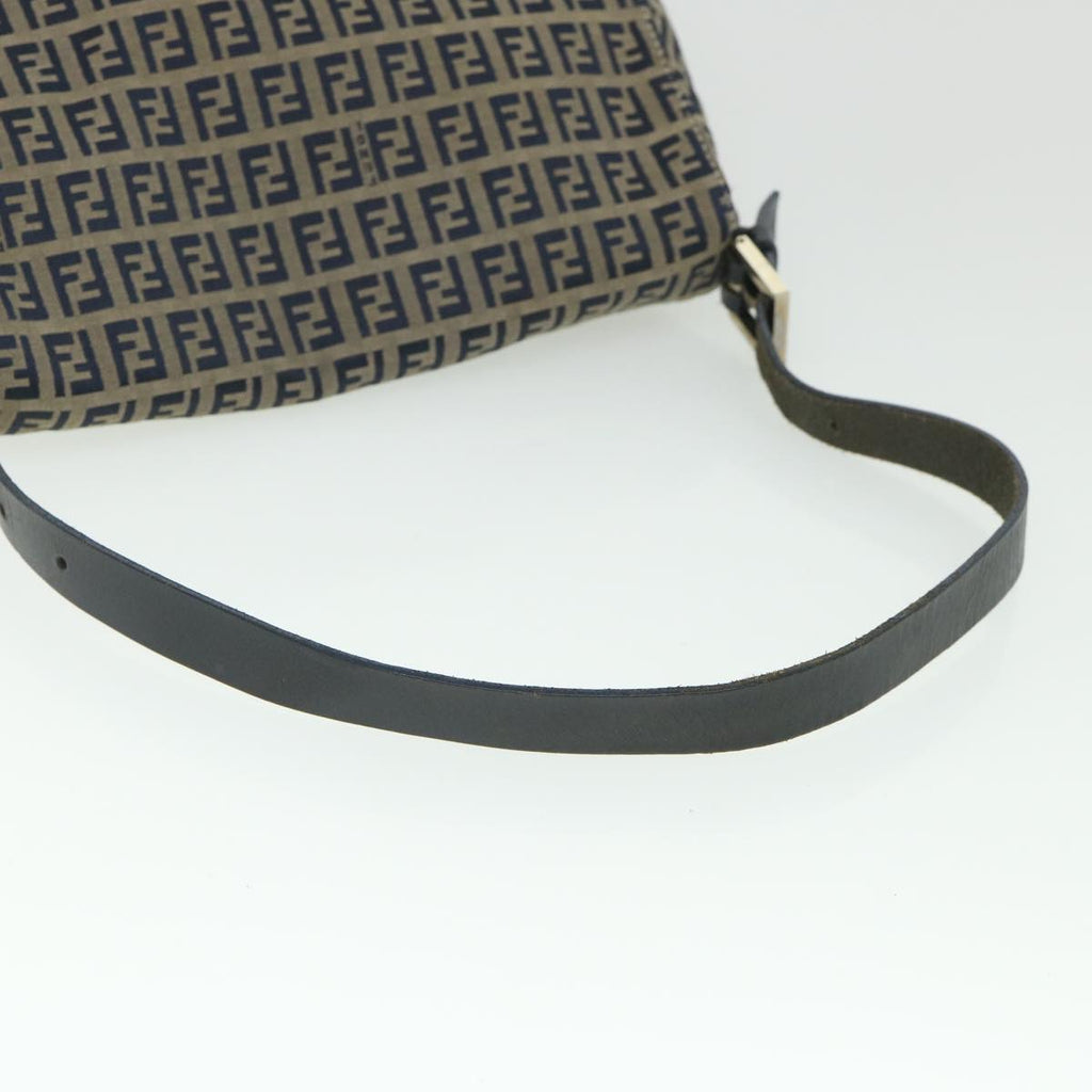 FENDI Zucchino Canvas Mamma Baguette Bag Navy 2305 26325 018 ep1886
