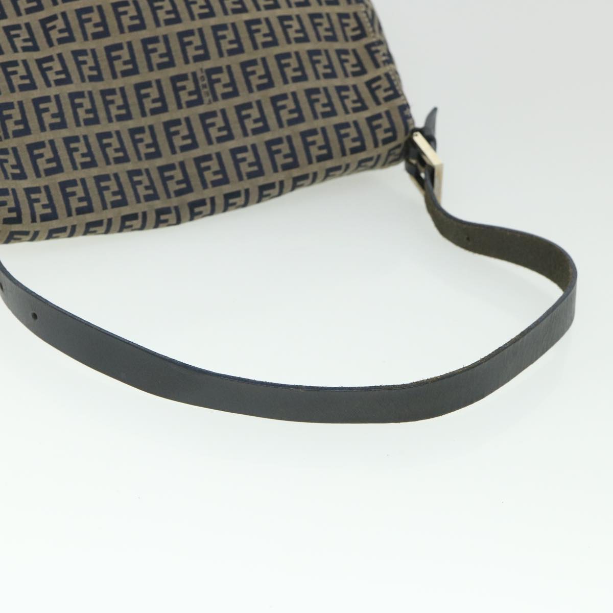 FENDI Zucchino Canvas Mamma Baguette Bag Navy 2305 26325 018 ep1886