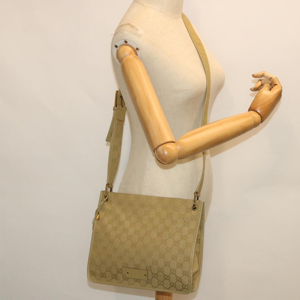 GUCCI GG Canvas Shoulder Bag Beige 91762 ep1900