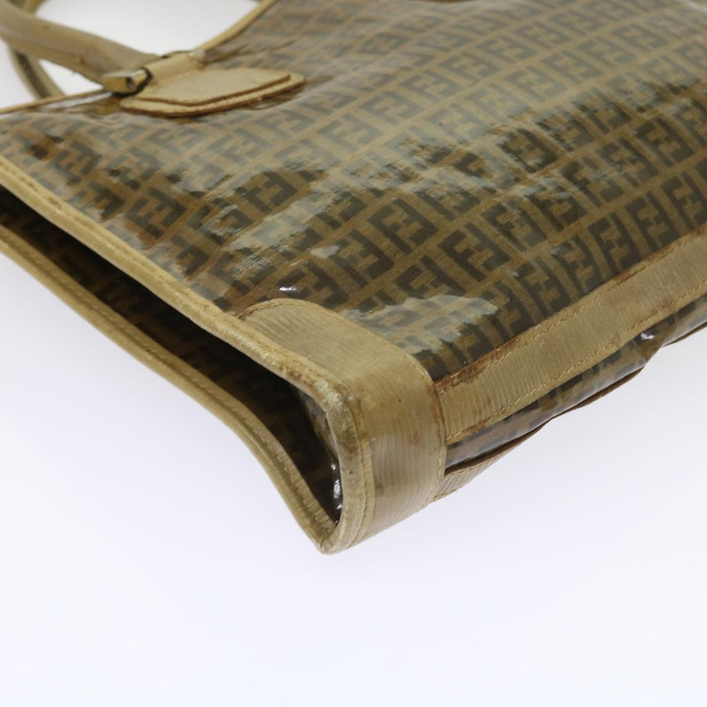 FENDI Zucchino Canvas Tote Bag Brown ep1903