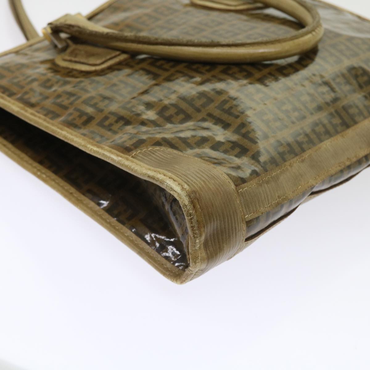 FENDI Zucchino Canvas Tote Bag Brown ep1903