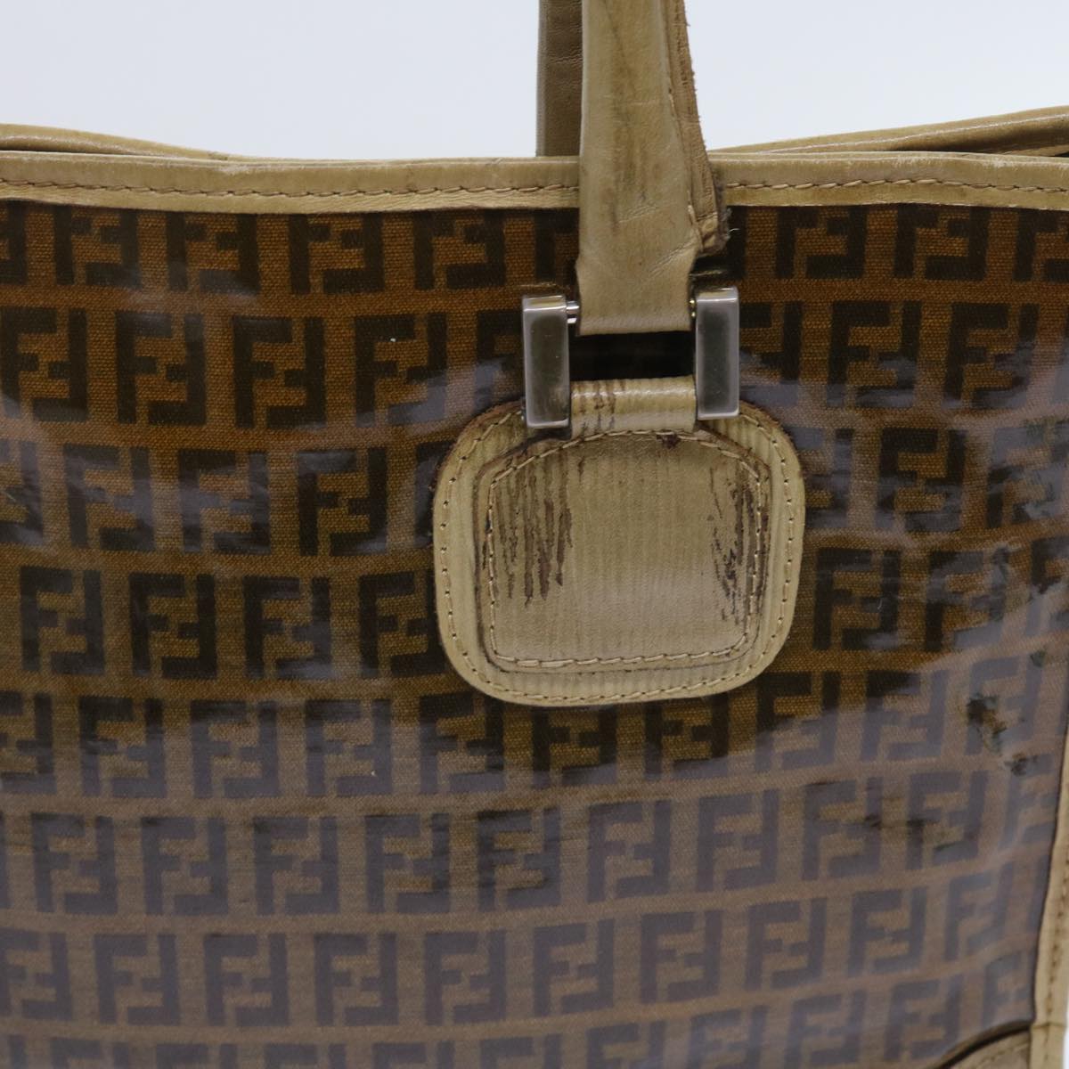 FENDI Zucchino Canvas Tote Bag Brown ep1903