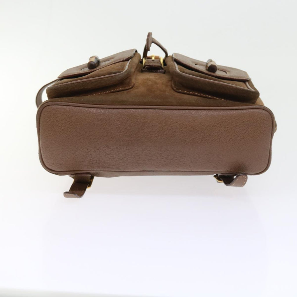 GUCCI Bamboo Backpack Suede Brown 003 1998 0016 ep1912