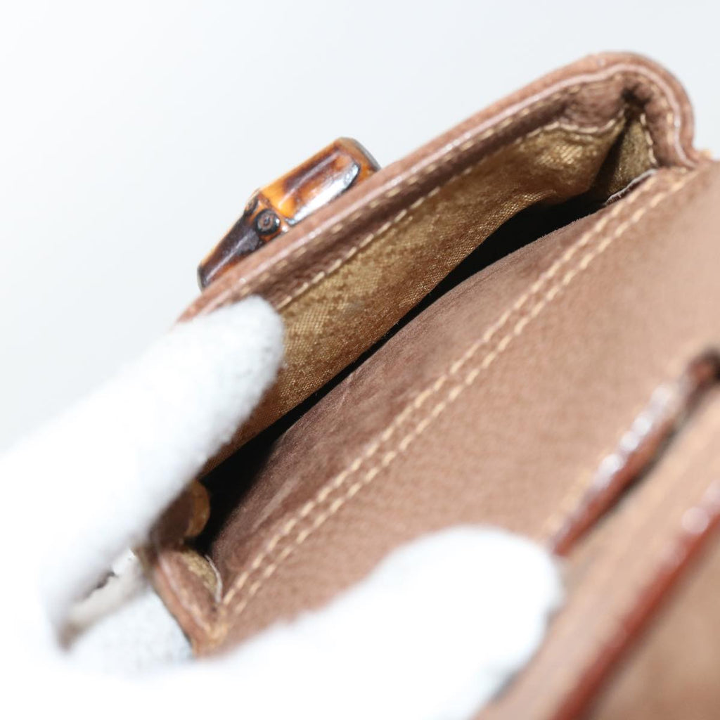 GUCCI Bamboo Backpack Suede Brown 003 1998 0016 ep1912