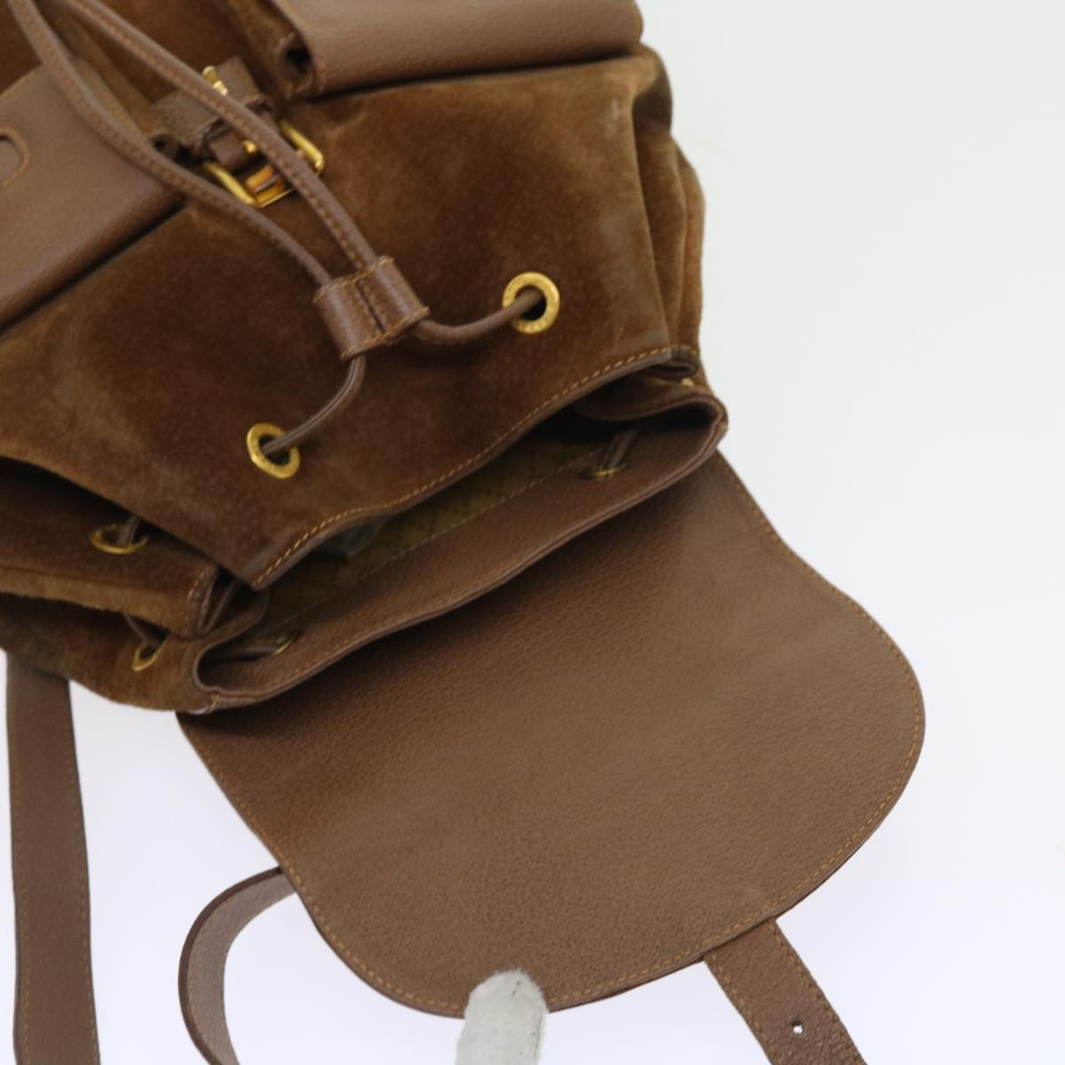 GUCCI Bamboo Backpack Suede Brown 003 1998 0016 ep1912