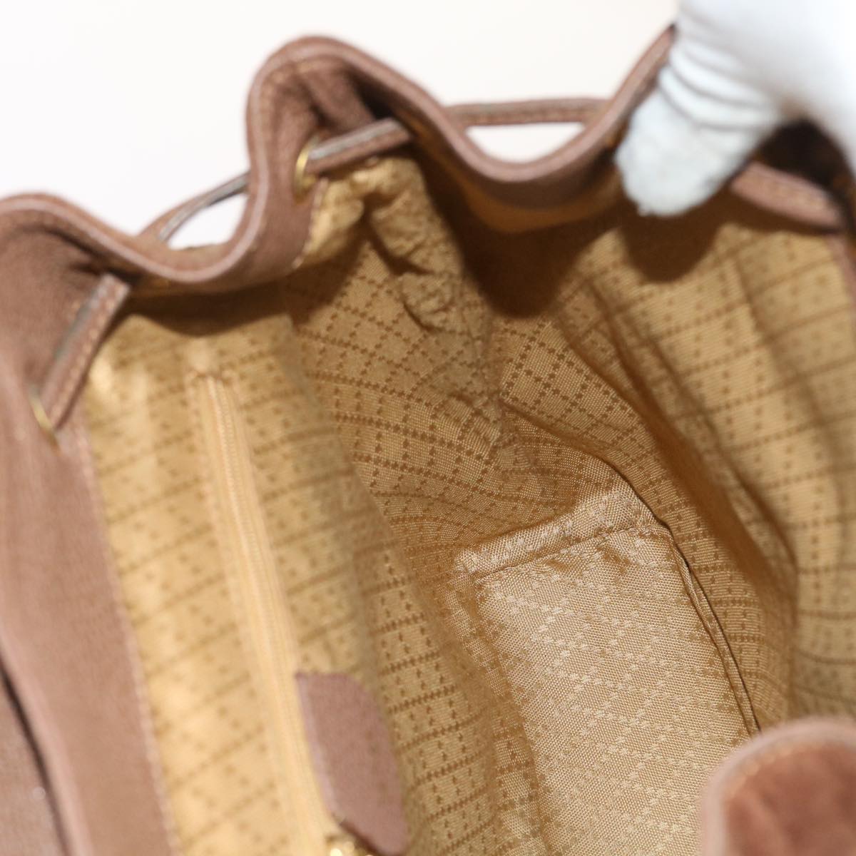 GUCCI Bamboo Backpack Suede Brown 003 1998 0016 ep1912