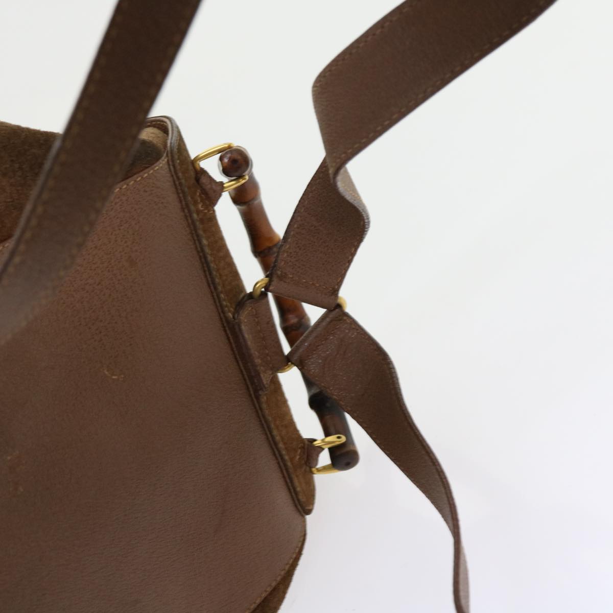GUCCI Bamboo Backpack Suede Brown 003 1998 0016 ep1912