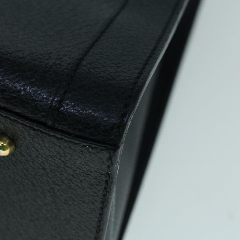 GUCCI Bamboo Hand Bag Leather Black 002 1186 0259 ep1914