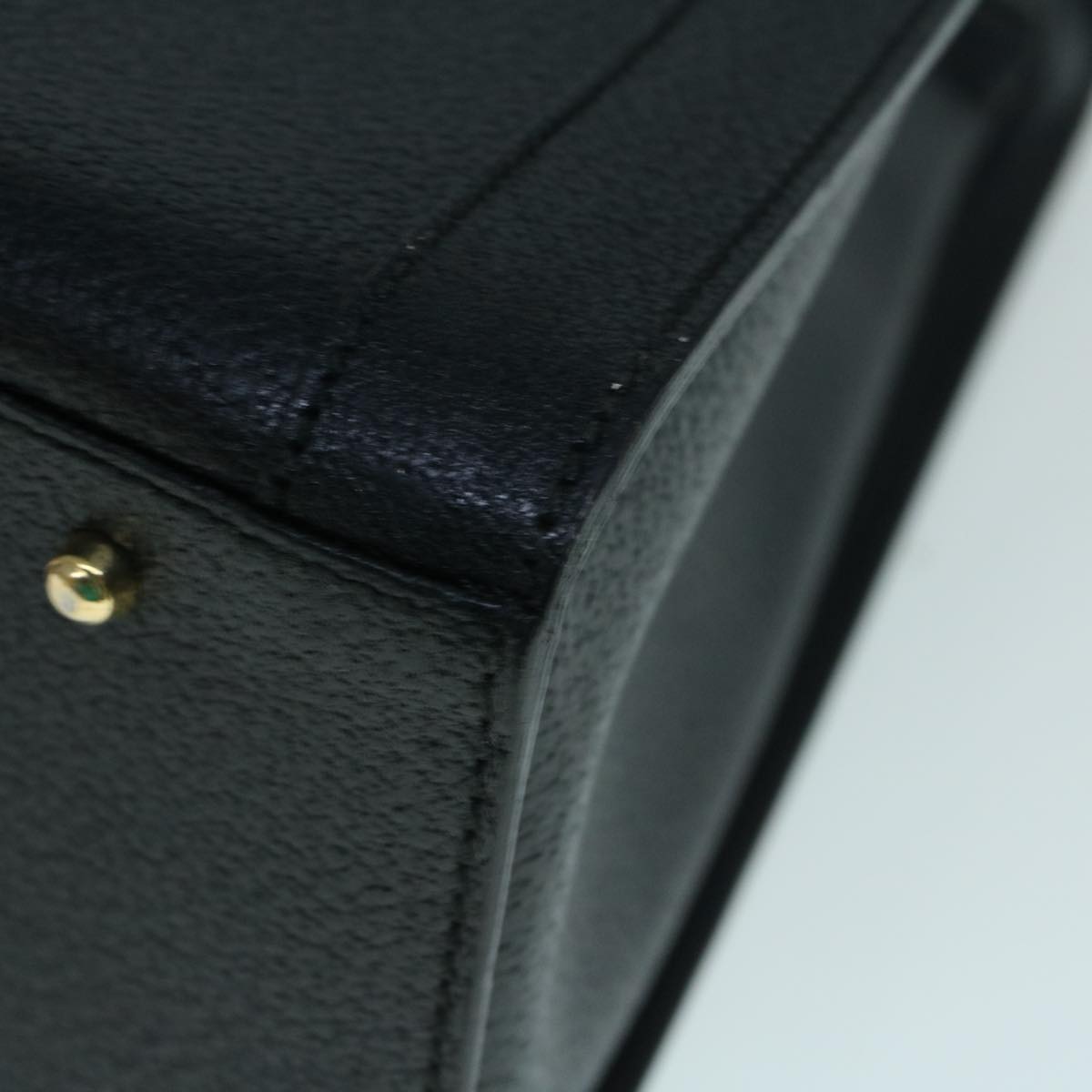 GUCCI Bamboo Hand Bag Leather Black 002 1186 0259 ep1914
