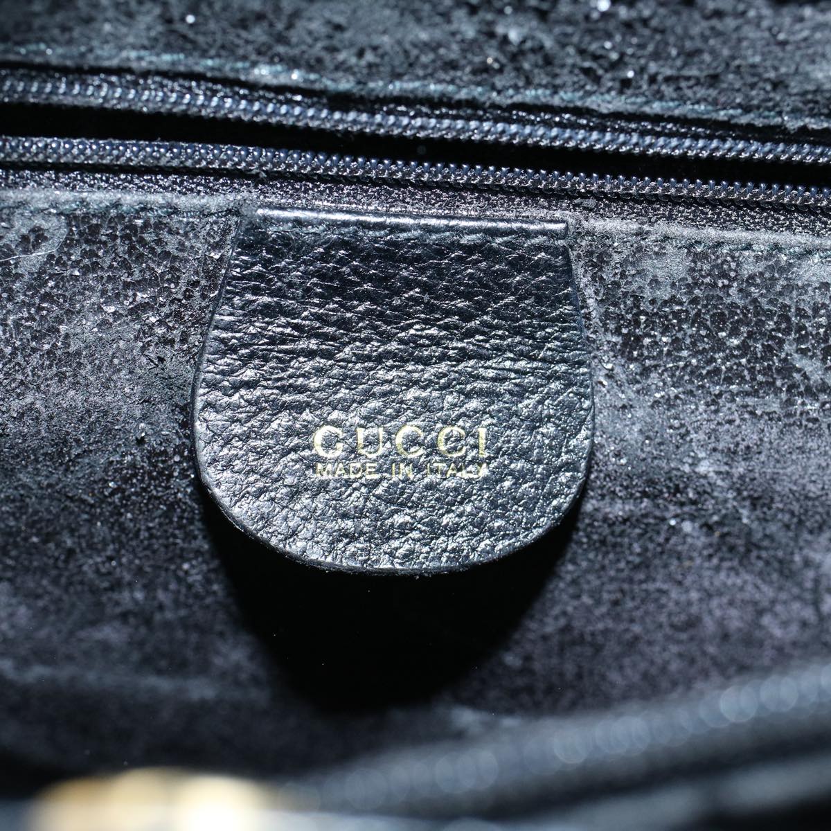 GUCCI Bamboo Hand Bag Leather Black 002 1186 0259 ep1914