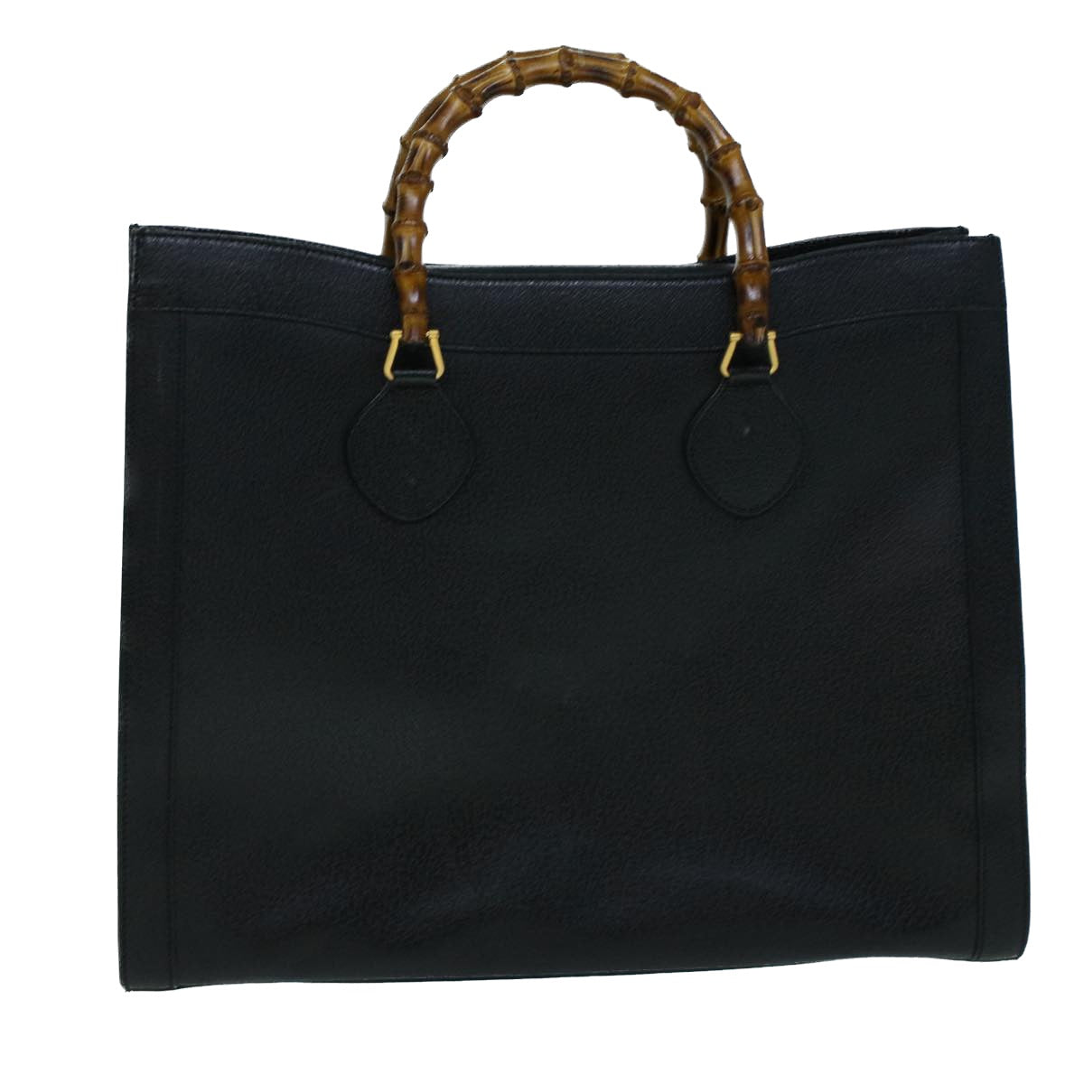 GUCCI Bamboo Hand Bag Leather Black 002 1186 0259 ep1914